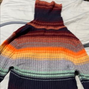 turtle neck rainbow shirt
